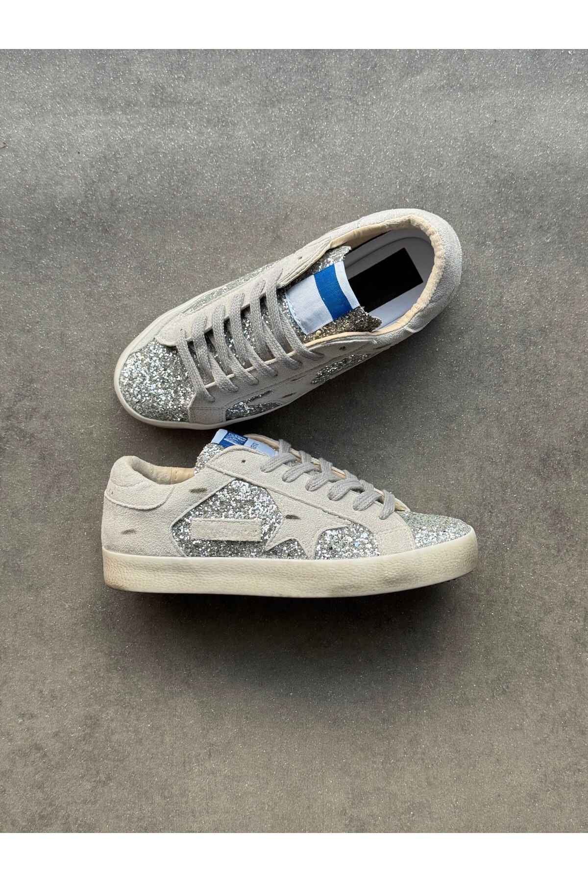 caps Gri Taşlı G Sneaker