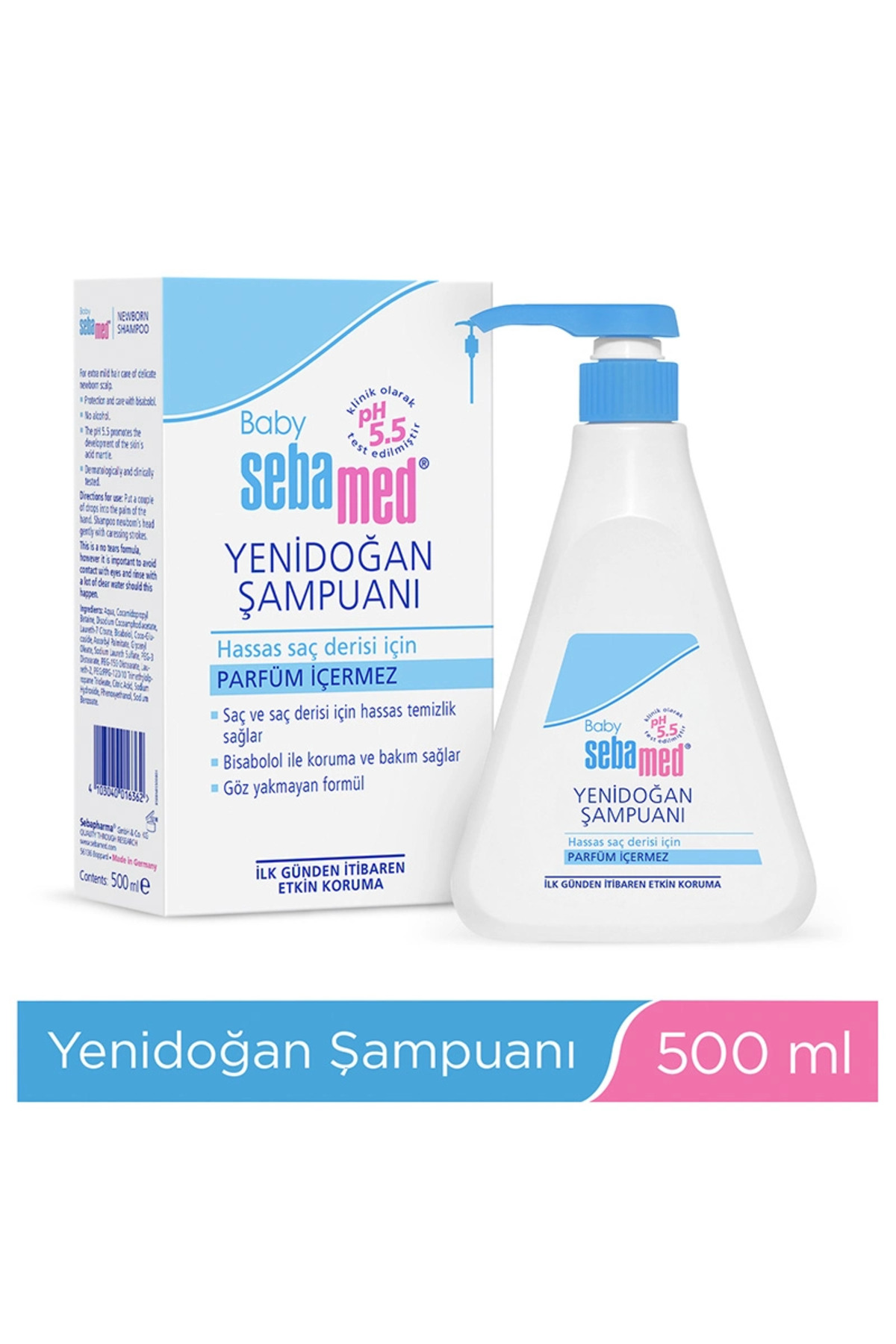 Mey İthalat® Baby Yenidoğan Bebek Şampuanı 500 ml — HFK-MMEYXT356024-00013 — تصویر 2 از 2
