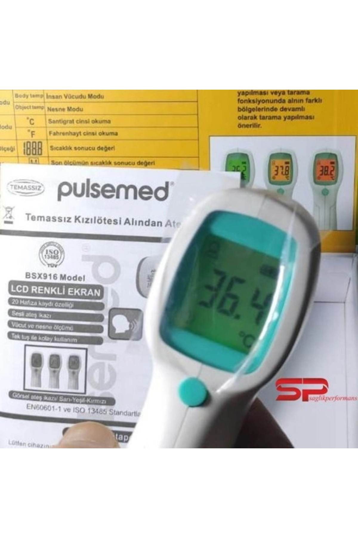 Mey İthalat® Pulsemed Temız Ateş Ölçer — EYMI-MEYXT356500-00006 — تصویر 4 از 5