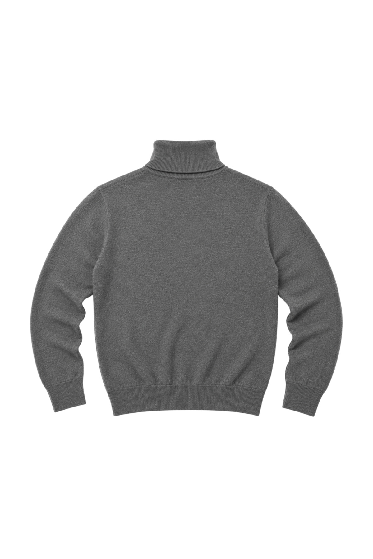 BattalModa Erkek Büyük Beden Füme Tam Balıkçı Triko Kazak 3XL-4XL-5XL-6XL görsel 5