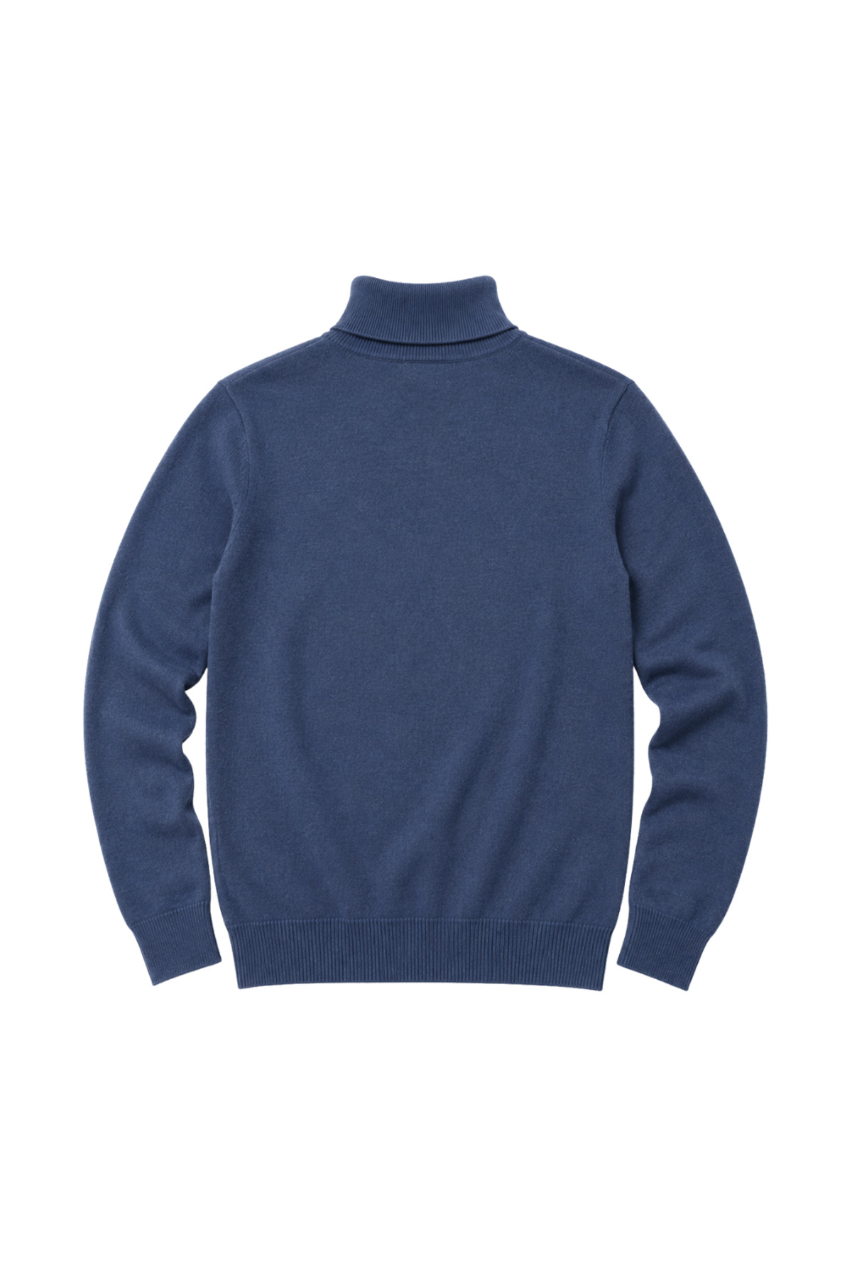 BattalModa Erkek Büyük Beden Melanj Lacivert Tam Balıkçı Triko Kazak 3XL-4XL-5XL-6XL görsel 5