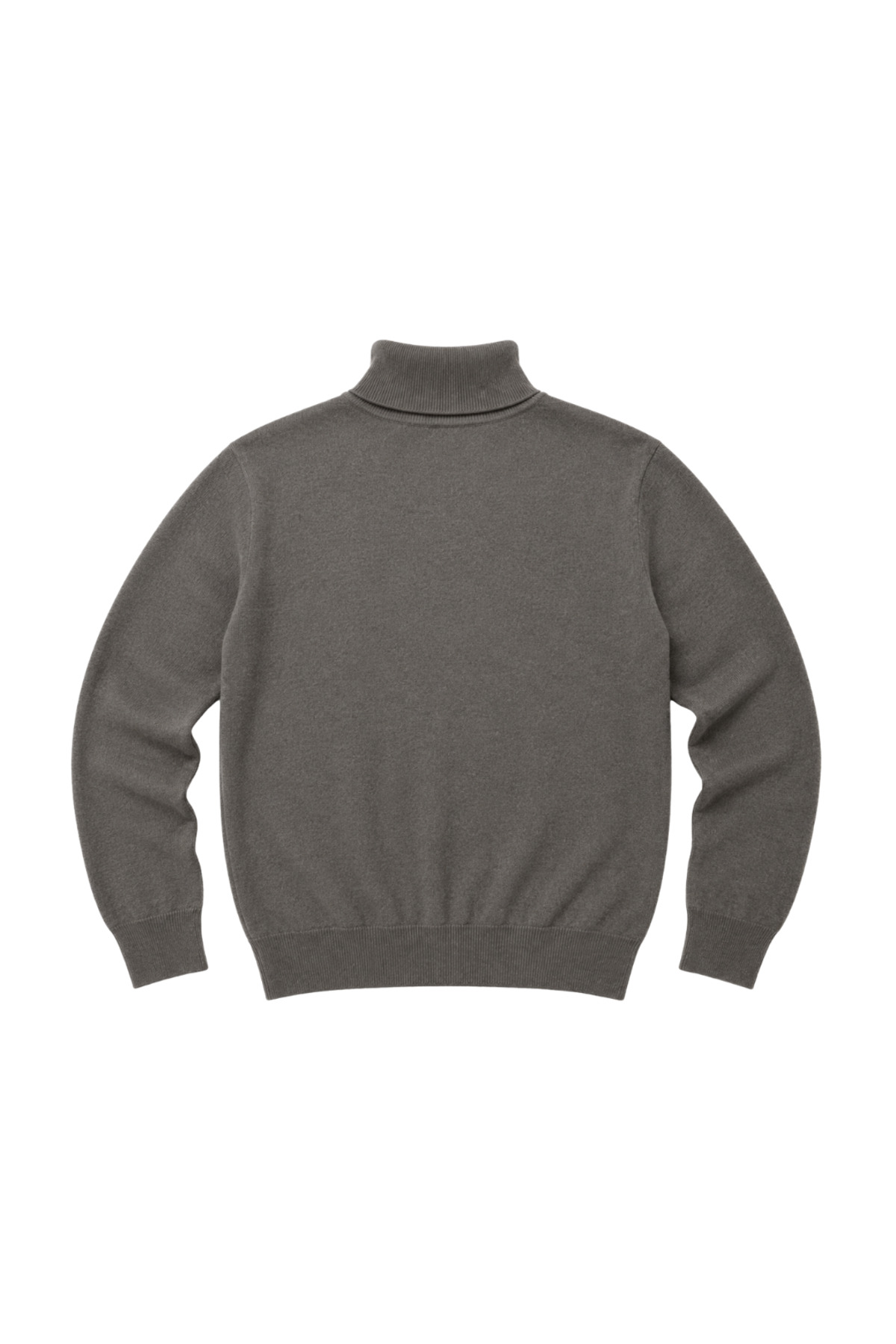 BattalModa Erkek Büyük Beden Koyu Vizon Tam Balıkçı Triko Kazak 3XL-4XL-5XL-6XL görsel 5