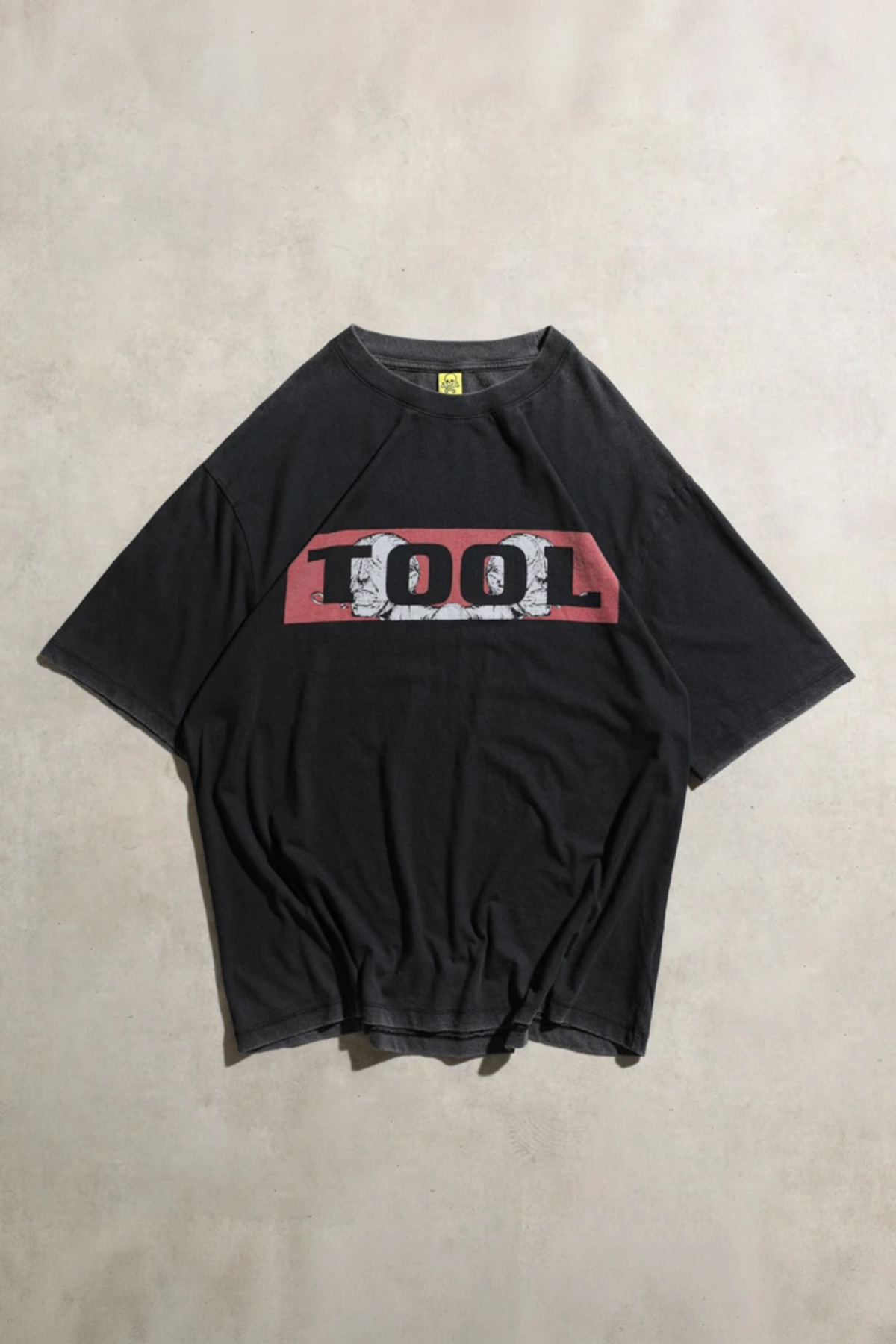Overdrive Tool Medicine Twins Oversize Tersten Acid Yıkamalı Unisex Siyah Kısa Kol Tshirt