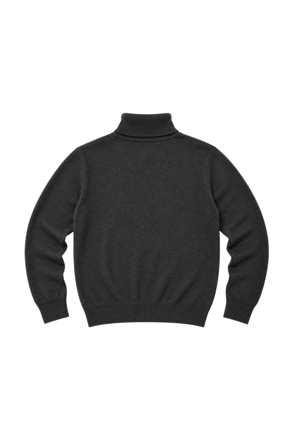 BattalModa Erkek Büyük Beden Antrasit Tam Balıkçı Triko Kazak 3XL-4XL-5XL-6XL görsel 5