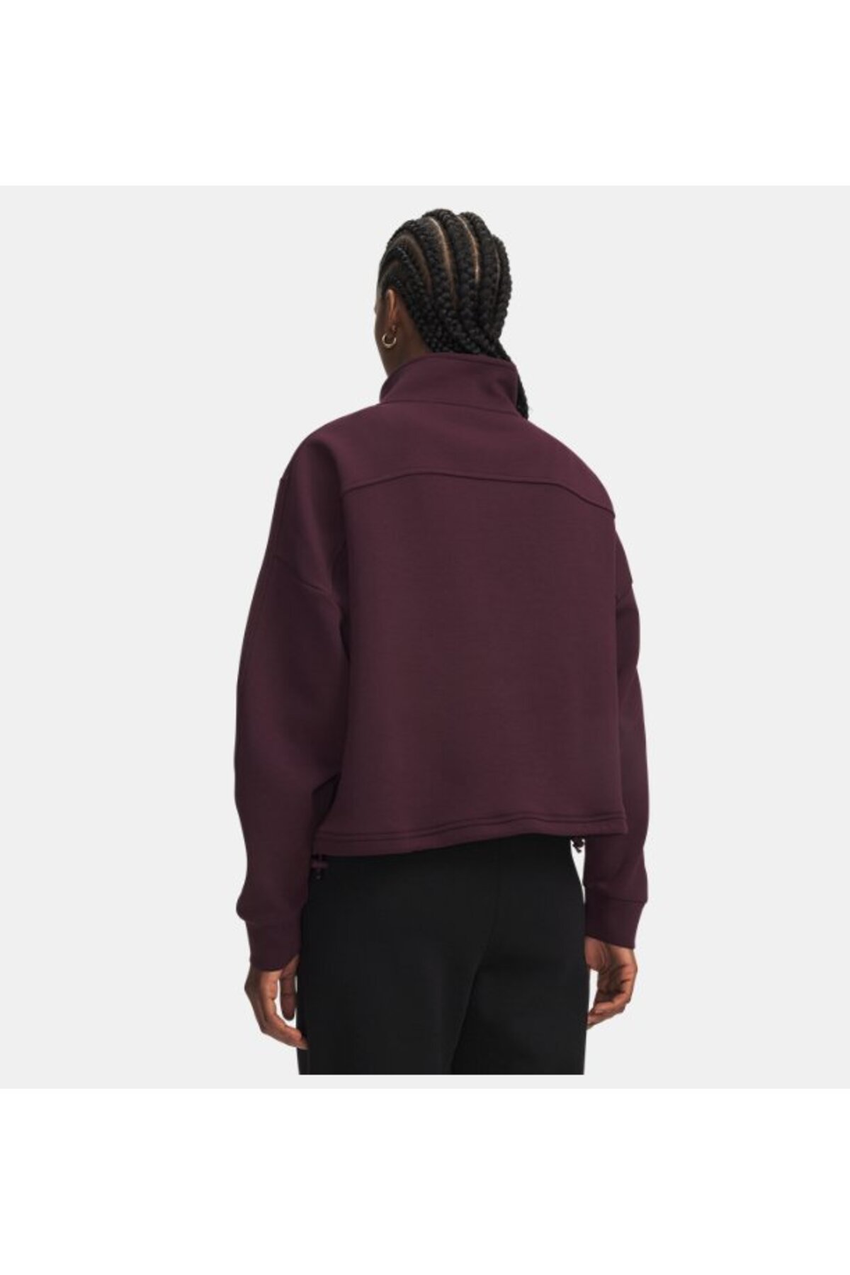 Under Armour Kadın UA Unstoppable Fleece Yarım Fermuarlı Sweatshirt görsel 2