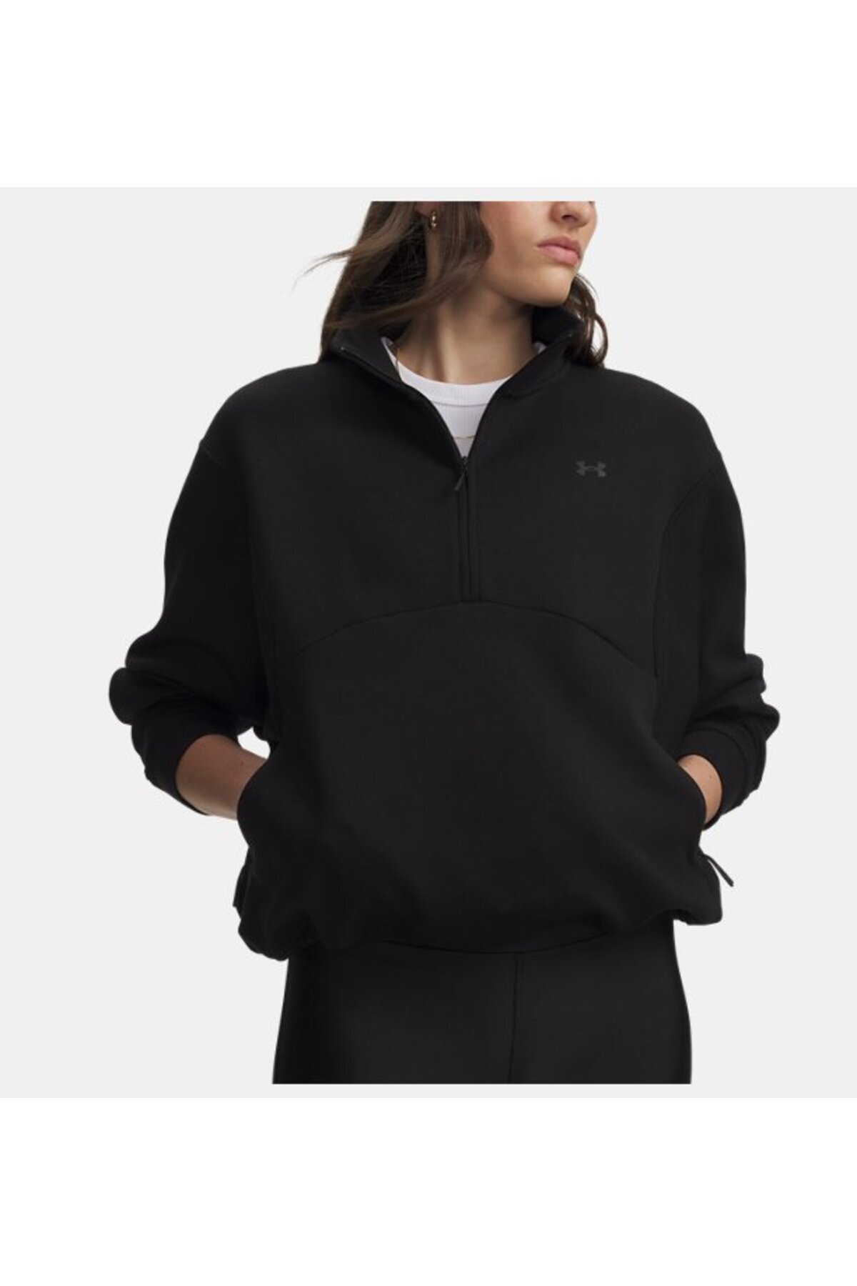 Under Armour Kadın UA Unstoppable Fleece Yarım Fermuarlı Sweatshirt görsel 3