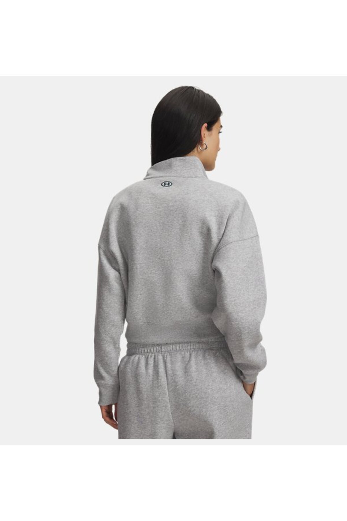 Under Armour Kadın UA Rival Fleece Varsity Yarım Fermuarlı Sweatshirt görsel 2