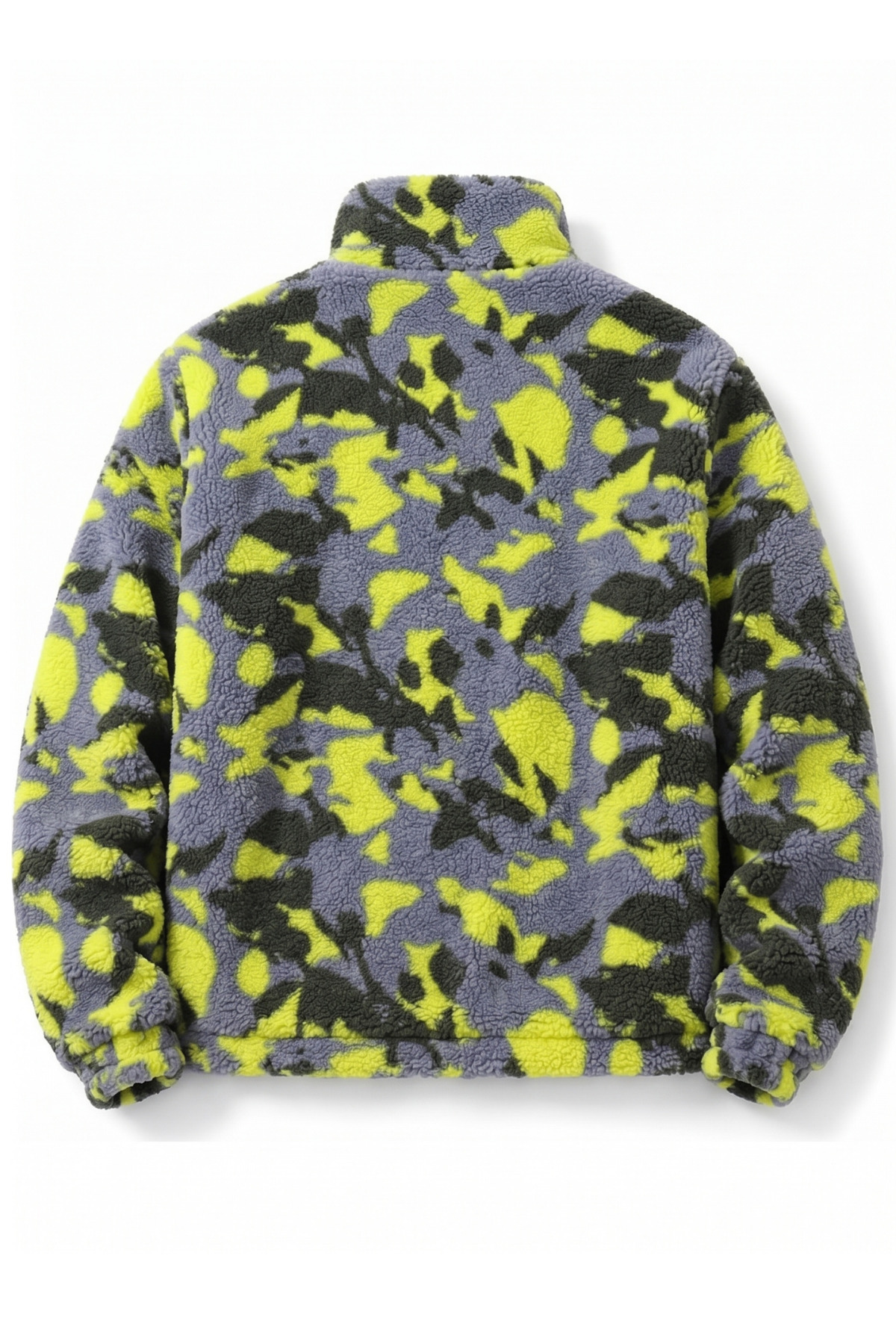 Oversize Peluş Erkek İçi Polarlı Tam Fermuarlı Sherpa Sonbahar Kış Kadın Polar Sweatshirt — رنگارنگ MANKENSİZ-PELUŞ — تصویر 2 از 3