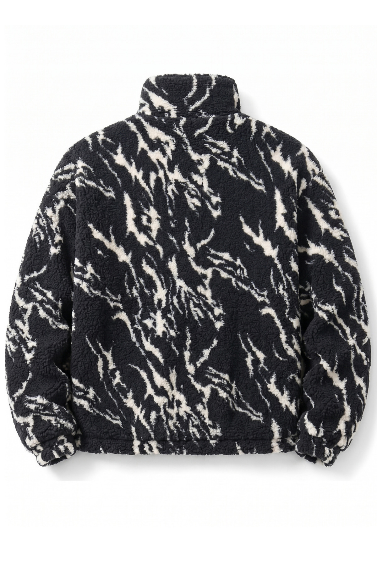 GENIUS STORE Oversize Peluş Erkek İçi Polarlı Tam Fermuarlı Sherpa Sonbahar Kış Kadın Polar Sweatshirt görsel 2