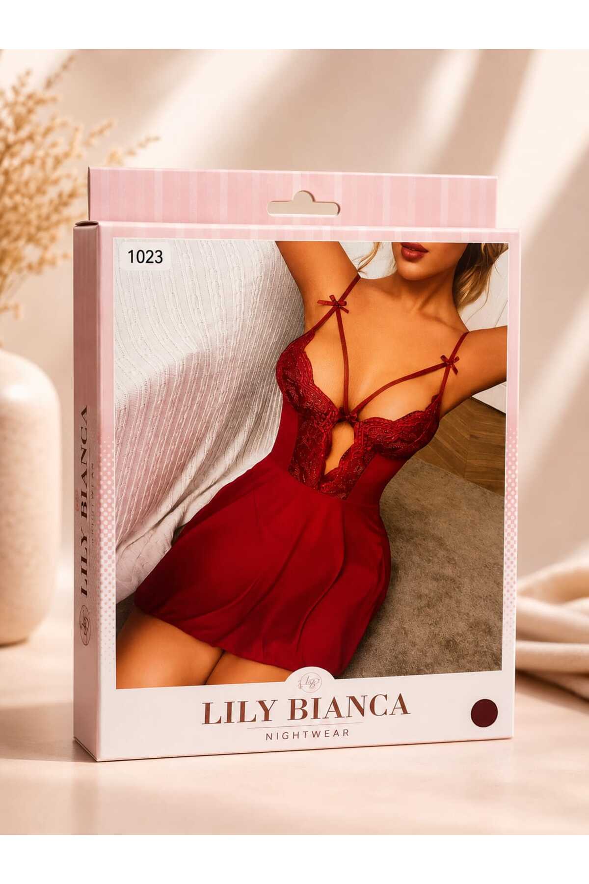 Lillie Lily bianca tül gecelik