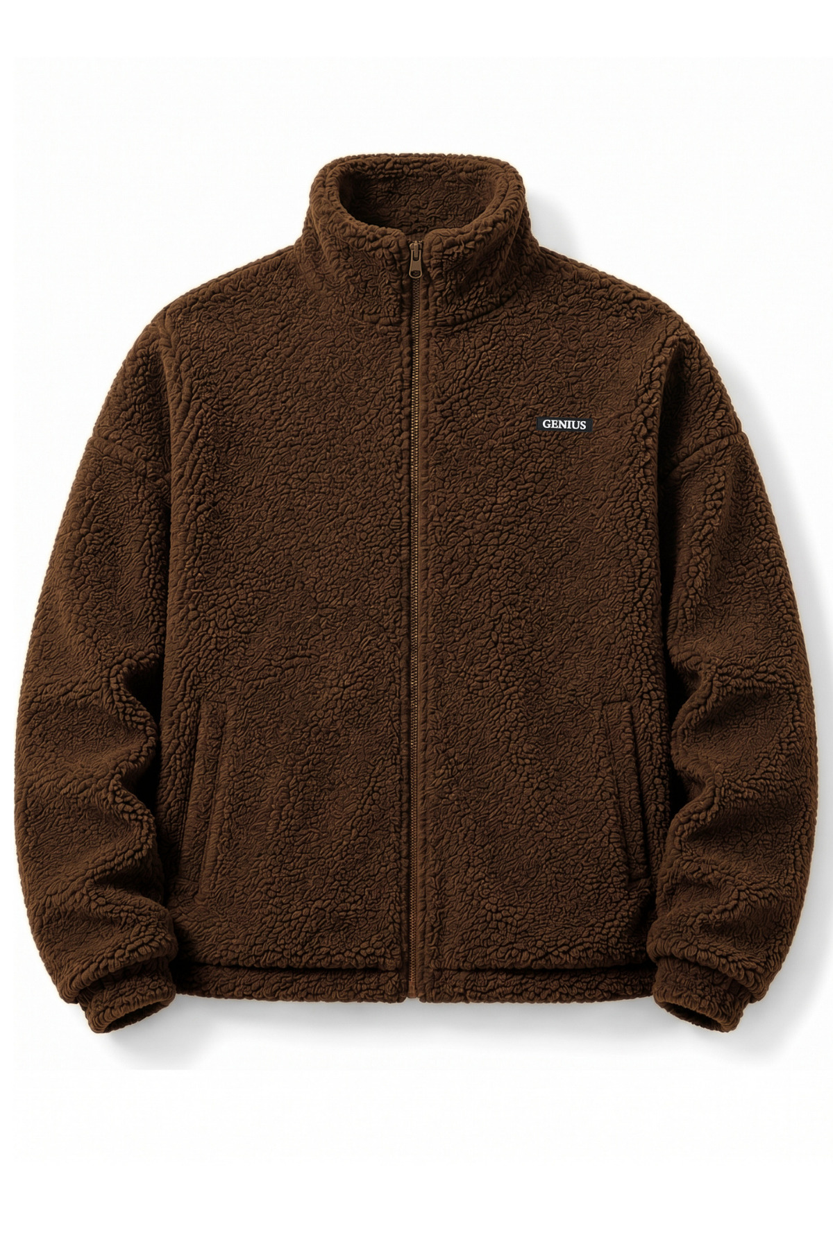 Oversize Peluş Erkek İçi Polarlı Tam Fermuarlı Sherpa Sonbahar Kış Kadın Polar Sweatshirt — رنگارنگ MANKENSİZ-PELUŞ