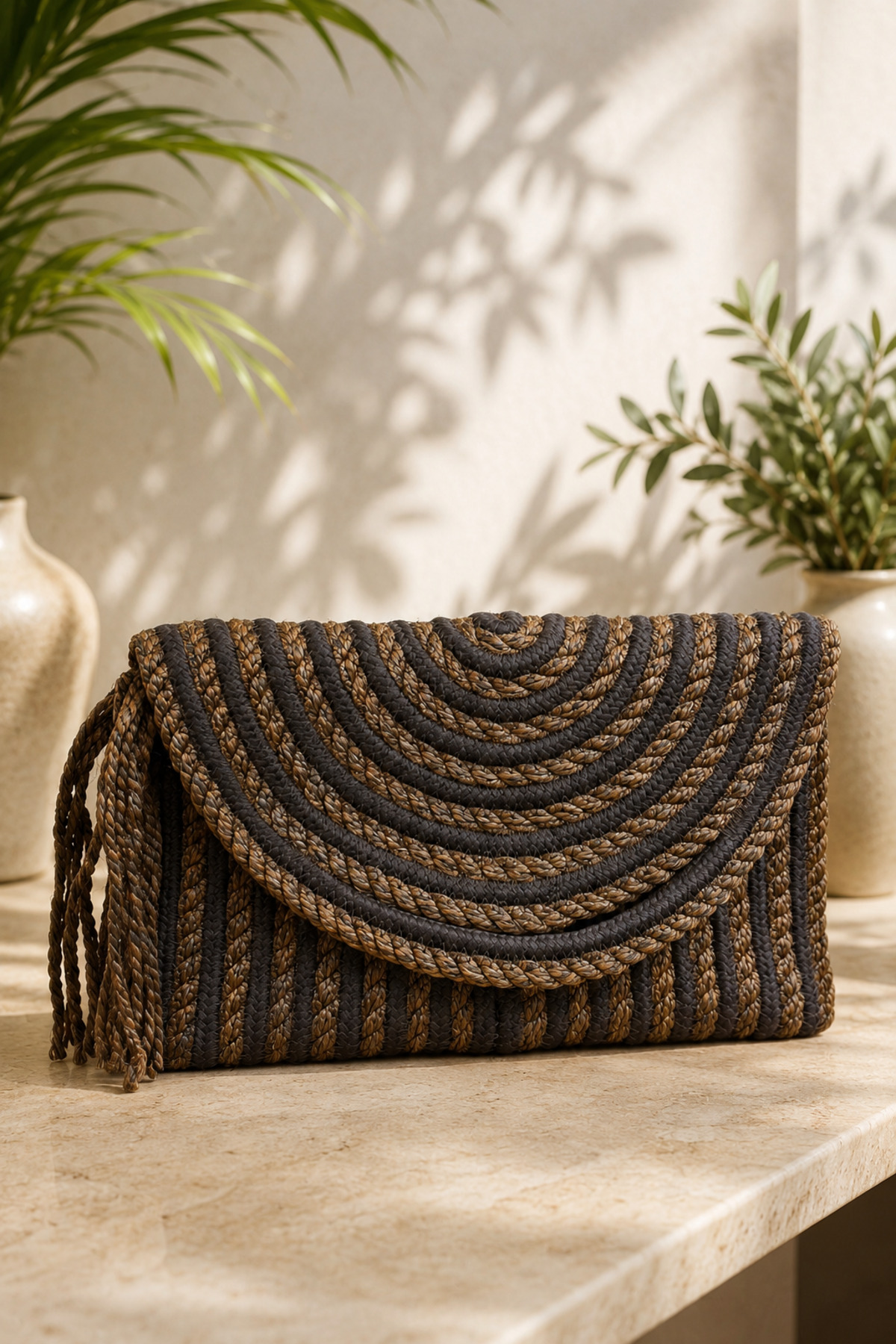 MaVaux El Geçirme Detaylı Zarf Portföy Clutch Çanta
