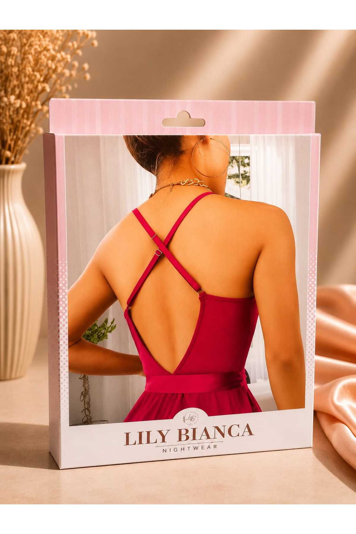 Lillie Lily bianca tül gecelik