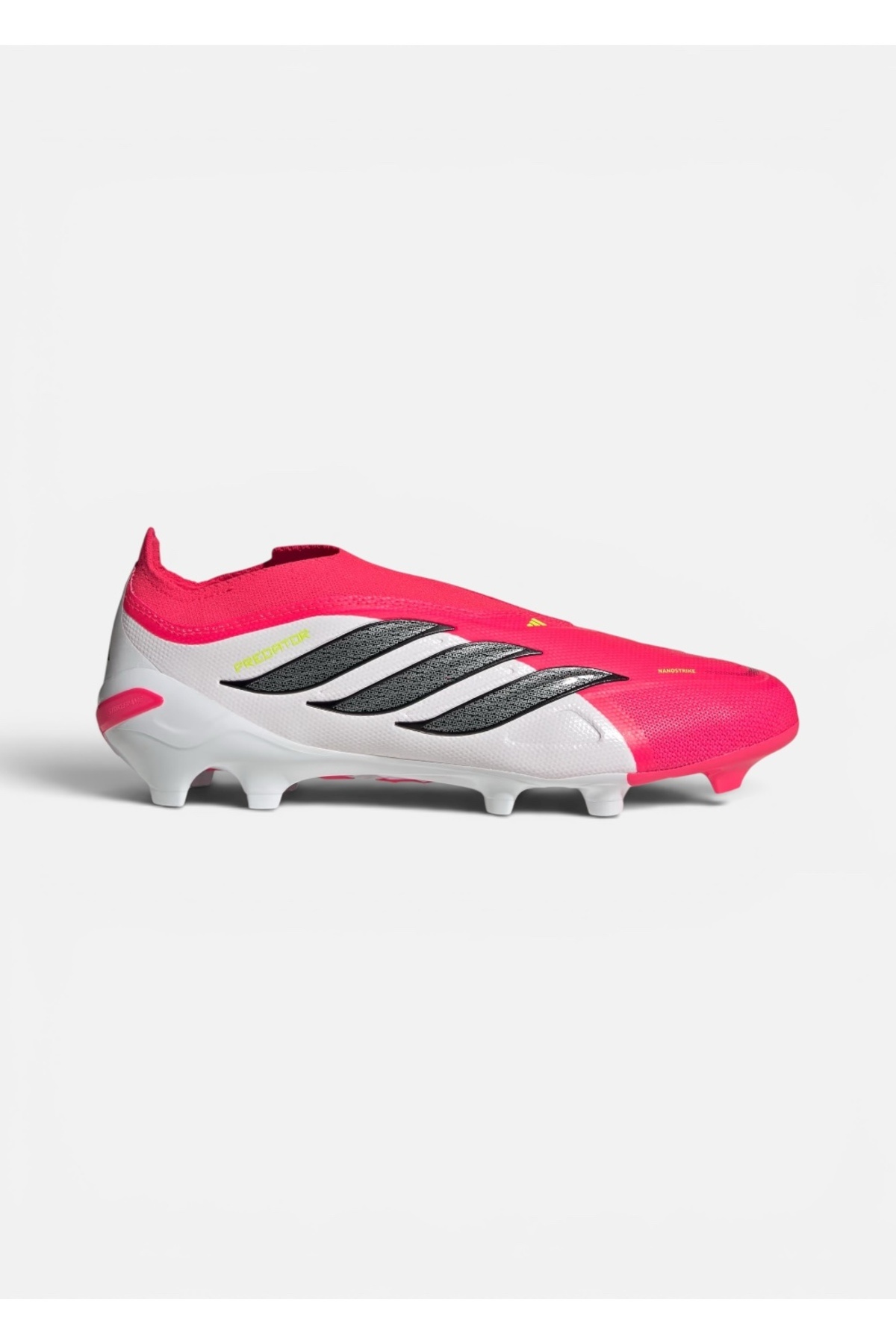 adidas Predator League LL JS2997 Bağcıksız FG Erkek Futbol Kramponu Çim Saha Kırmızı görsel 2