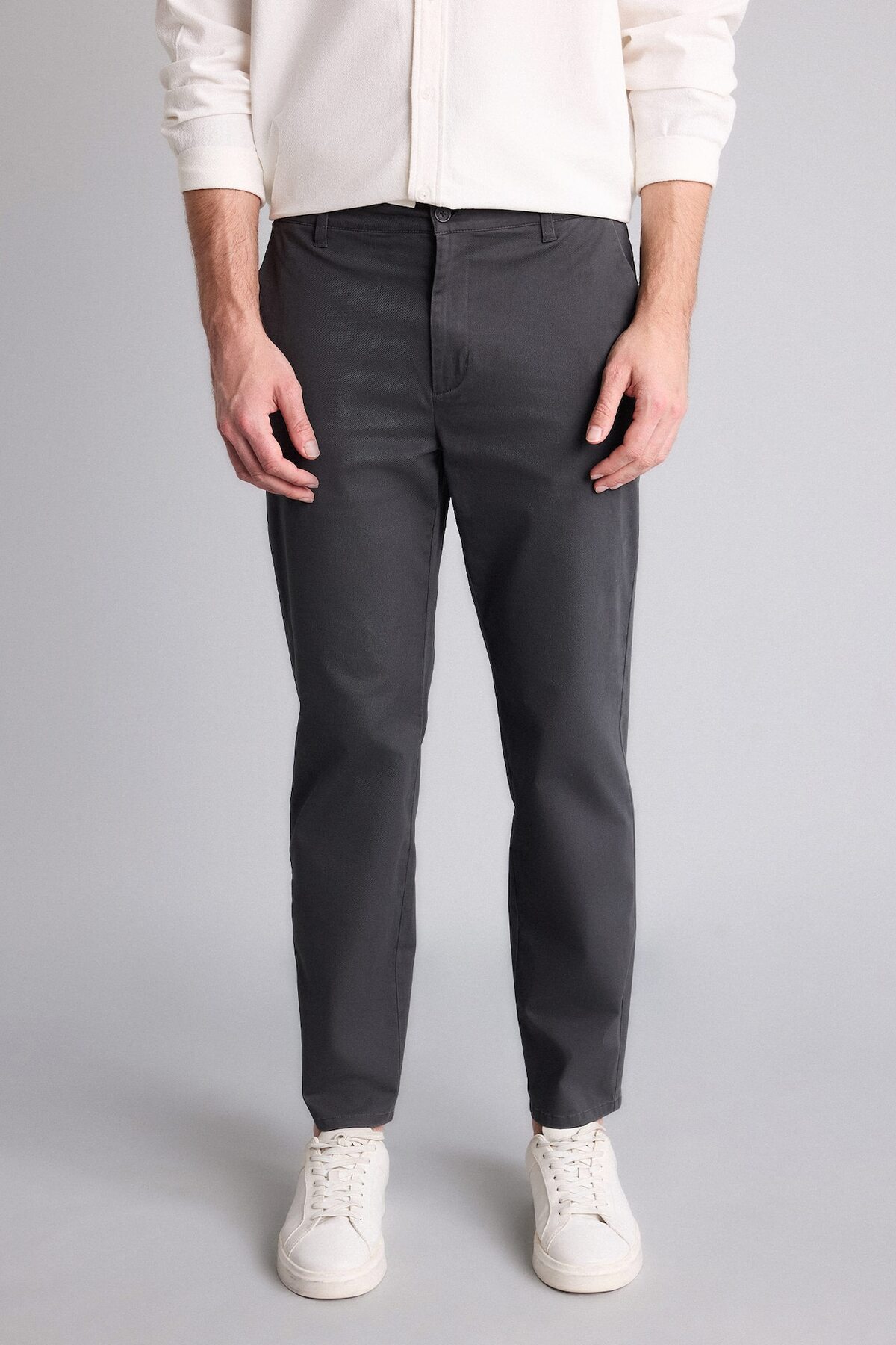 Regular Fit Düz Paça Pantolon H4809AX26AU — خاکستری — تصویر 3 از 5