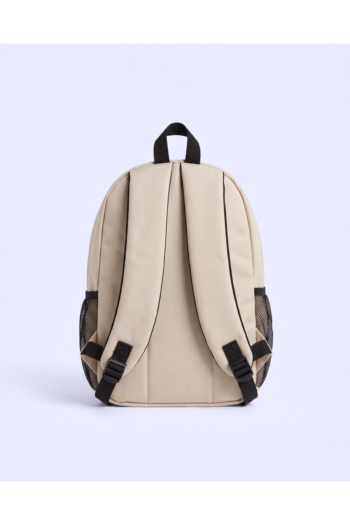 Kappa Authentic Sporty Core Bag Unisex Bej Sırt Çantası görsel 4