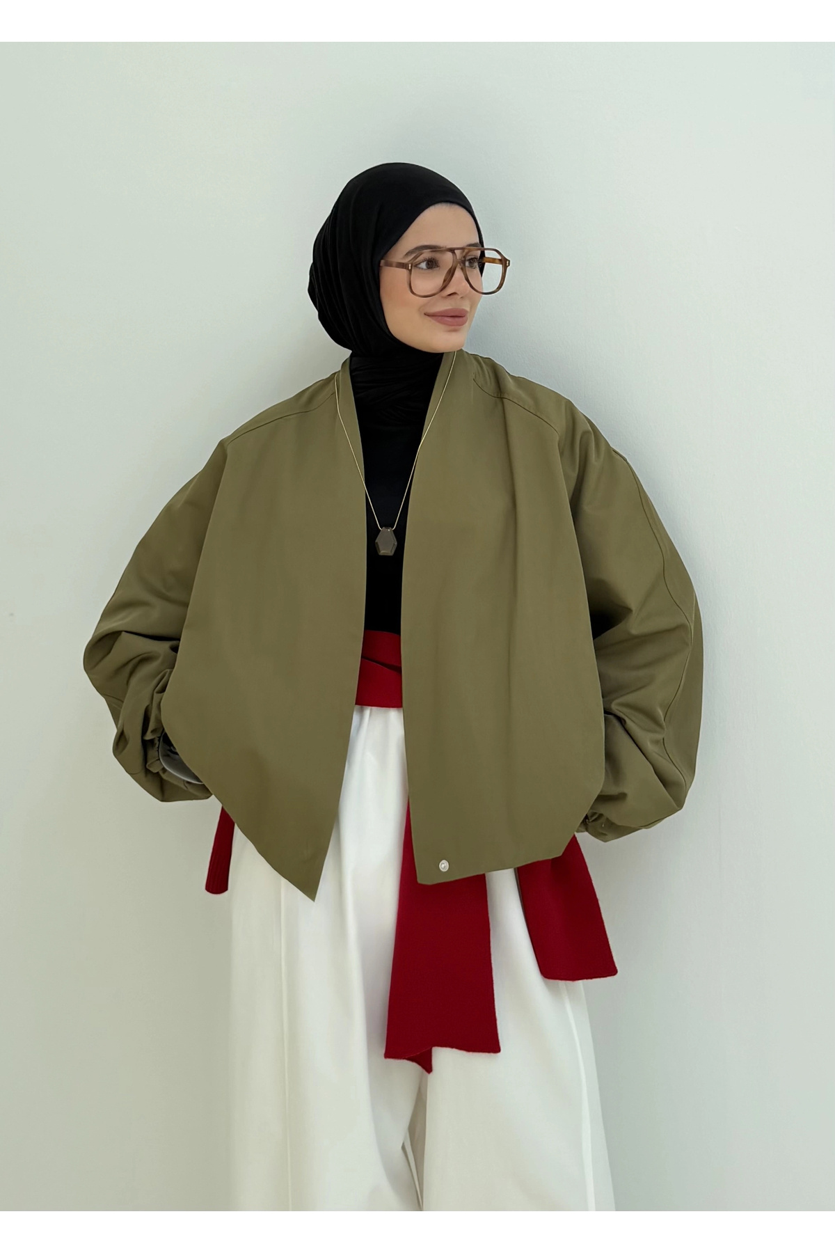 MODA AKSA 7774 SELECTION KRUVAZE BOMBER CEKET YEŞİL