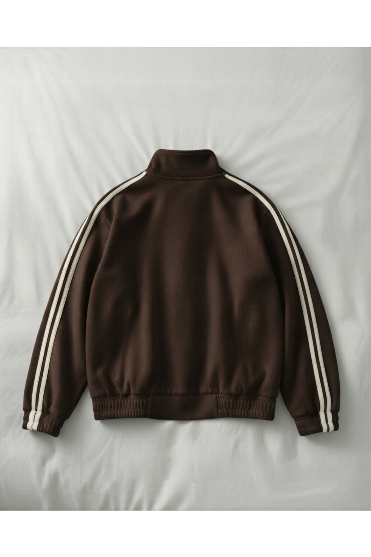 Touz Moda Çift Çizgili Oversize China Unisex Ceket görsel 2