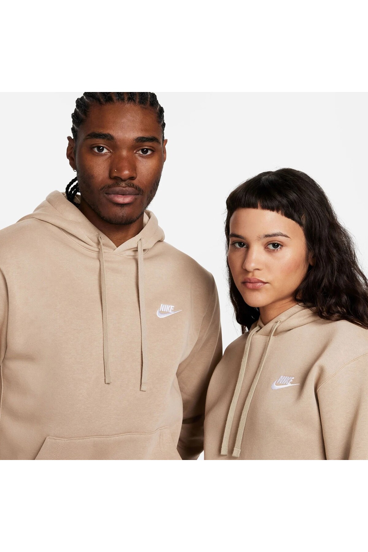 سویشرت ورزشی مردانه مدل Club Fleece Unisex قهوه‌ای رنگ، مناسب برای باشگاه و مهمانی‌های دوستانه نایکی سویشرت Nike