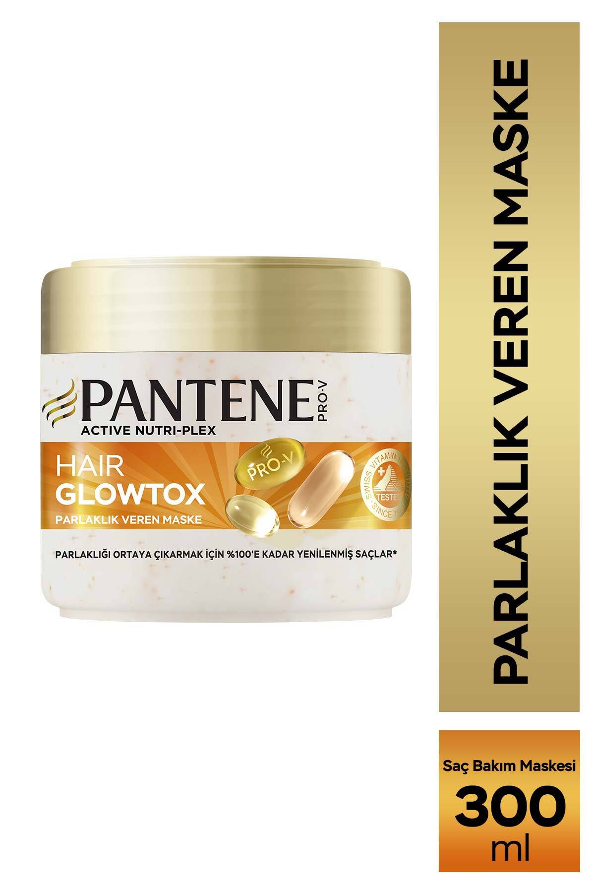 Pantene Hair Glowtox Parlaklık Veren Saç Maskesi, Mat ve Yıpranmış Saçlar İçin Onarıcı 300ml — 8006530423601