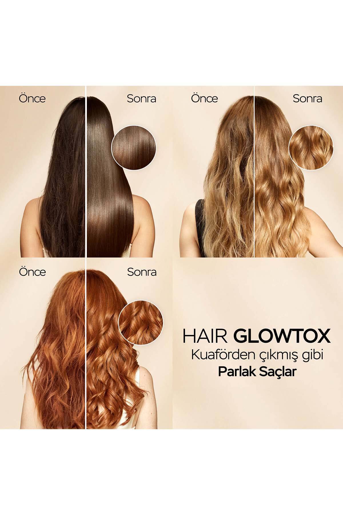 Hair Glowtox Parlaklık Veren Saç Bakım Kremi, Mat ve Yıpranmış Saçlar İçin Onarıcı 275ml — 8006530423458 — تصویر 3 از 6