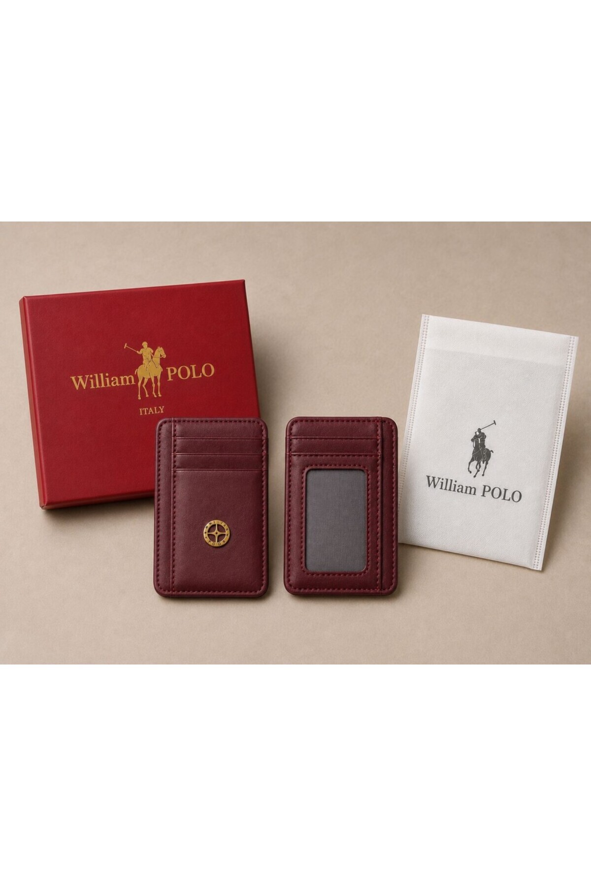 WİLLİAMPOLO Minimal Hakiki Deri Unisex Kartlık