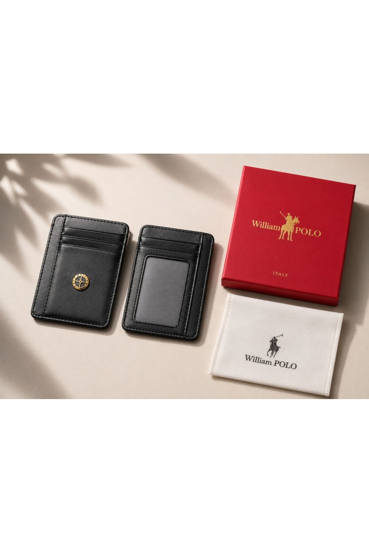 WİLLİAMPOLO Minimal Hakiki Deri Unisex Kartlık görsel 2