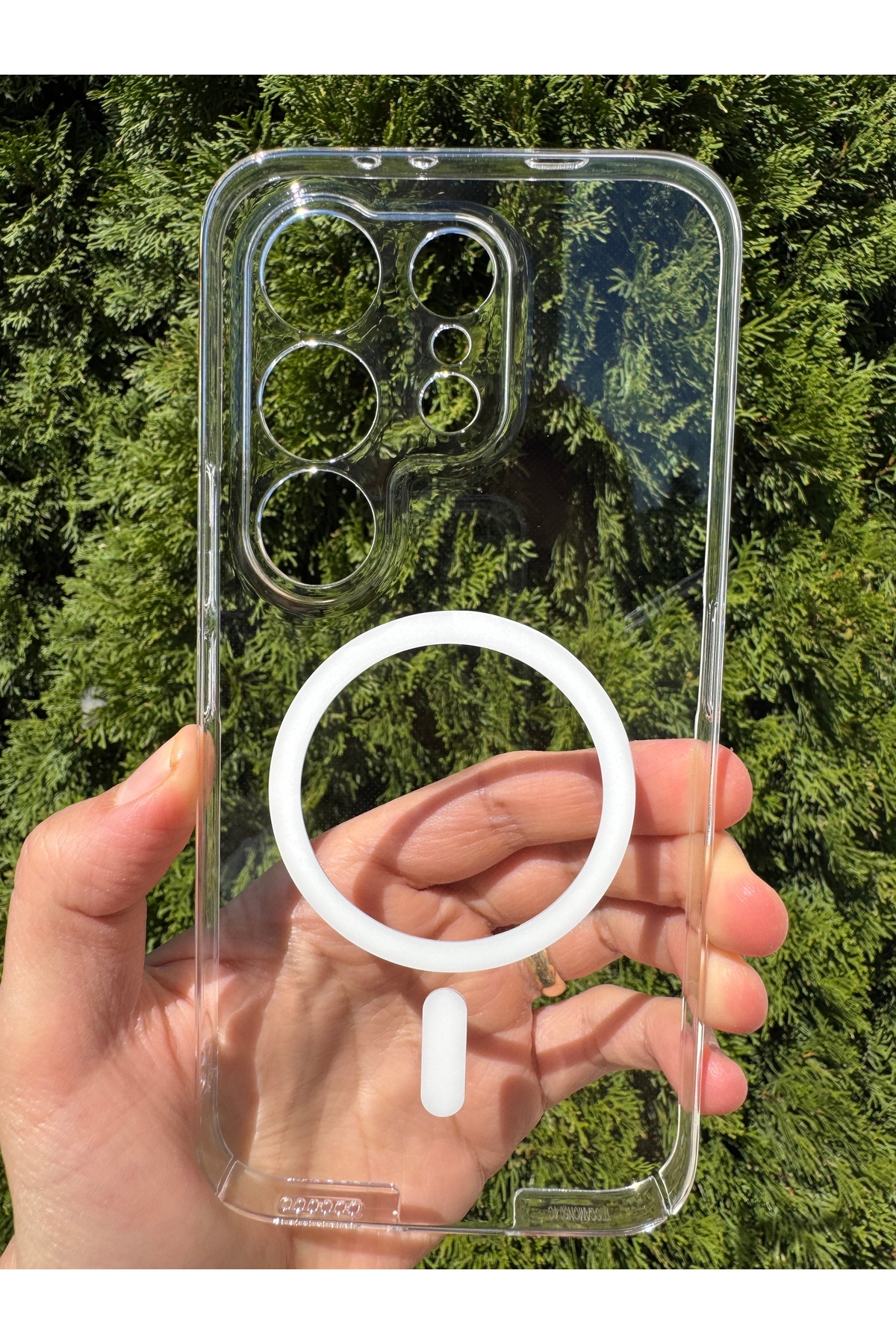 Tecno Camon 50 Uyumlu Kılıf İnce Sert Sararmaz Magsafe Kamera Korumalı Koruyucu Dayanıklı Transparan Arka Kapak