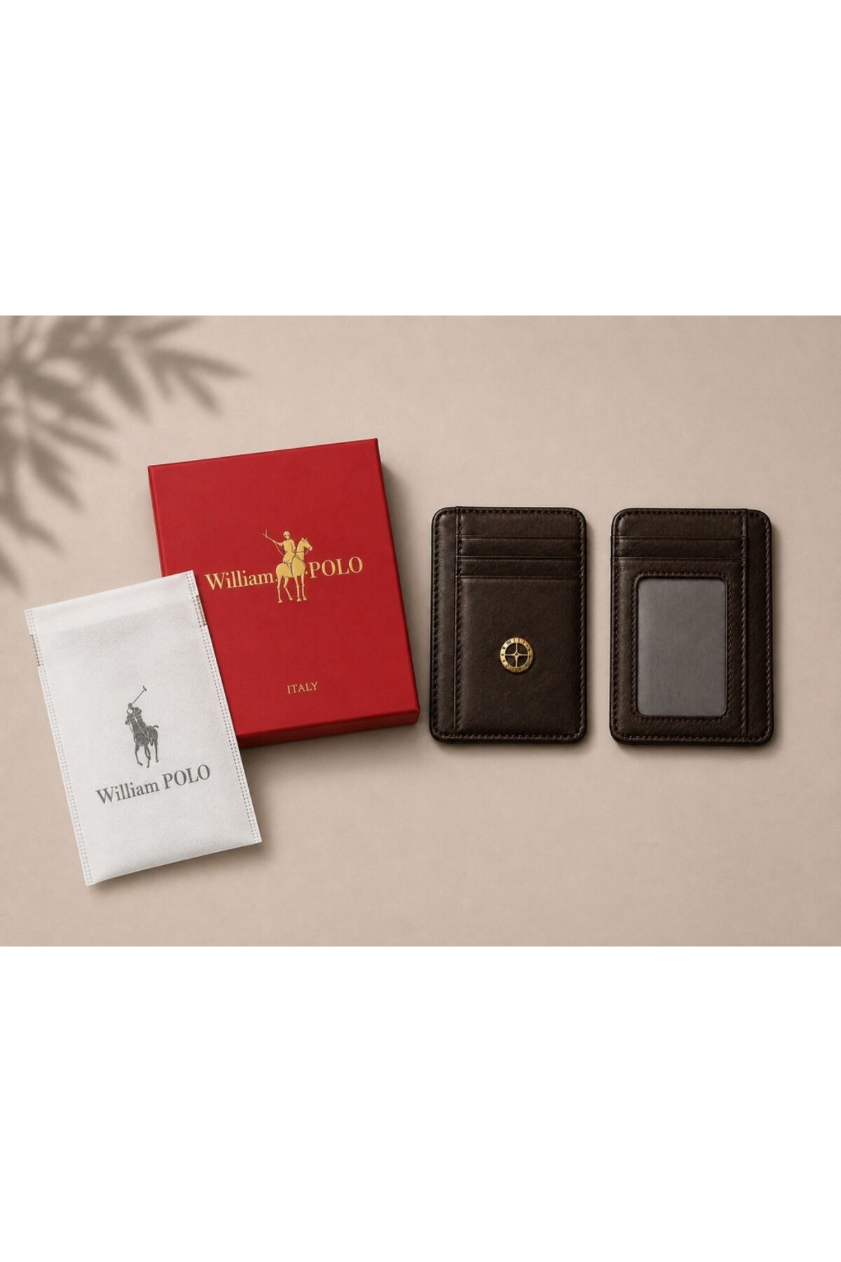 WİLLİAMPOLO Minimal Hakiki Deri Unisex Kartlık görsel 2