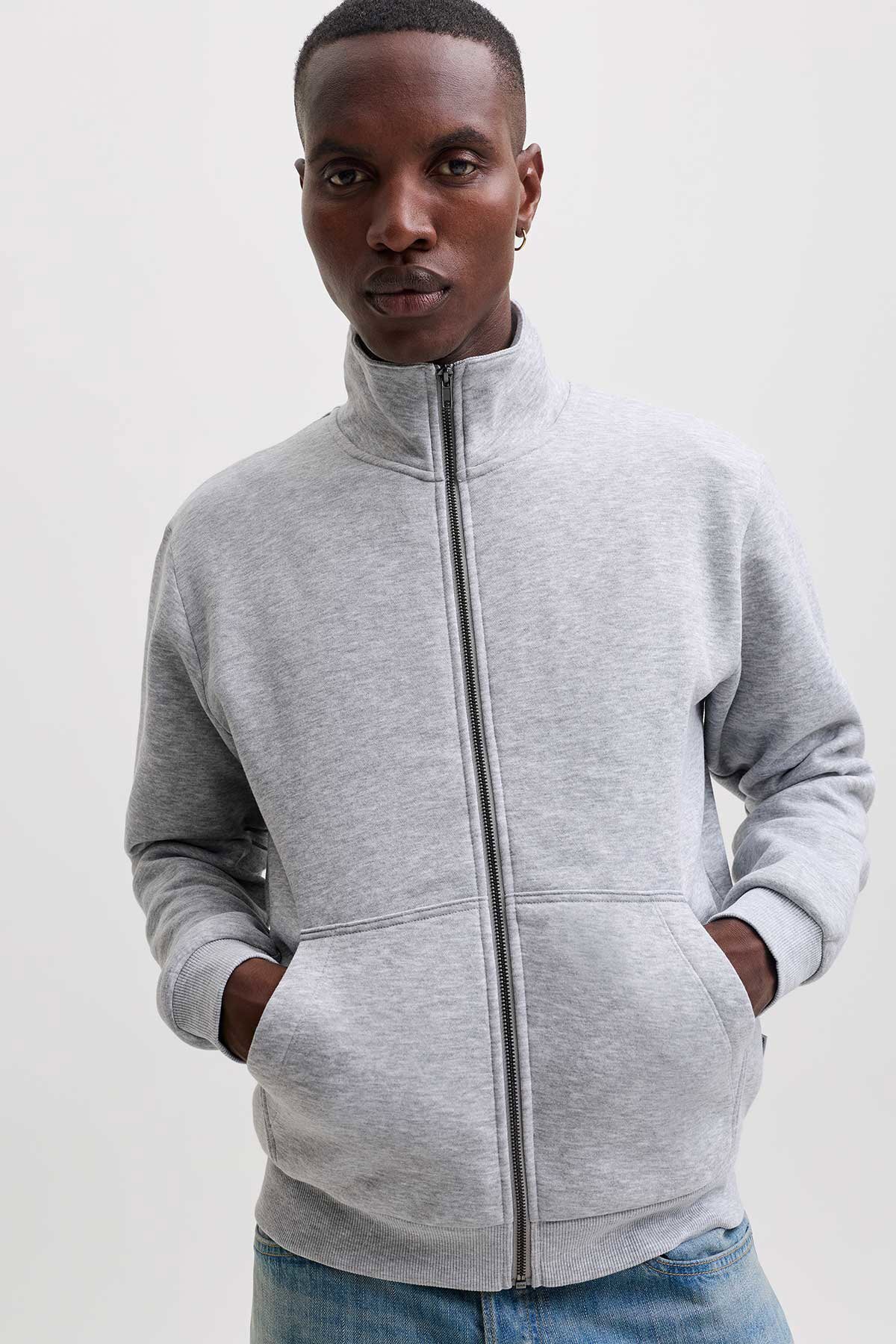 JJEBRADLEY SWEAT ZIP HN NOOS جک اند جونز سویشرت Jack & Jones