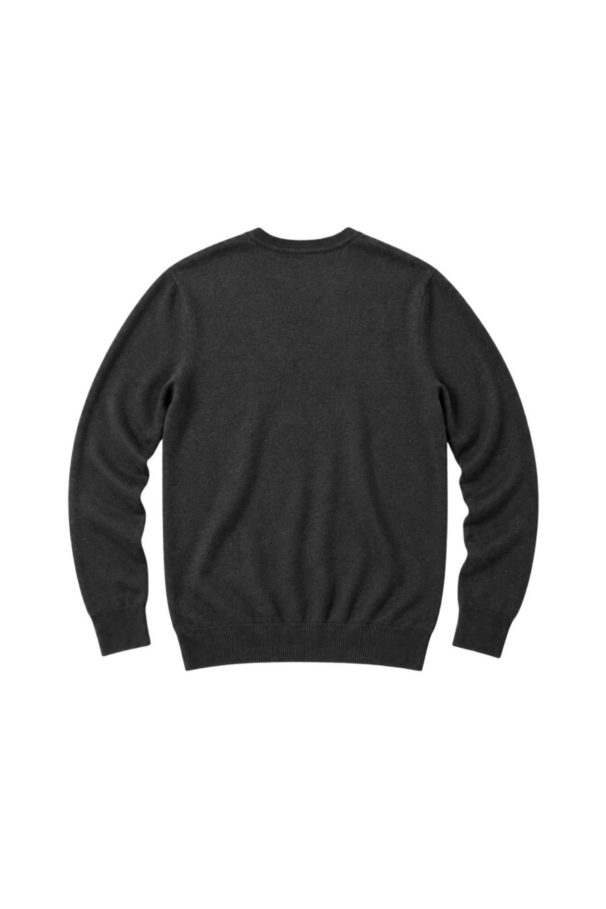 BattalModa Erkek Büyük Beden Antrasit V Yaka Pamuklu Kazak 3XL-4XL-5XL-6XL görsel 5