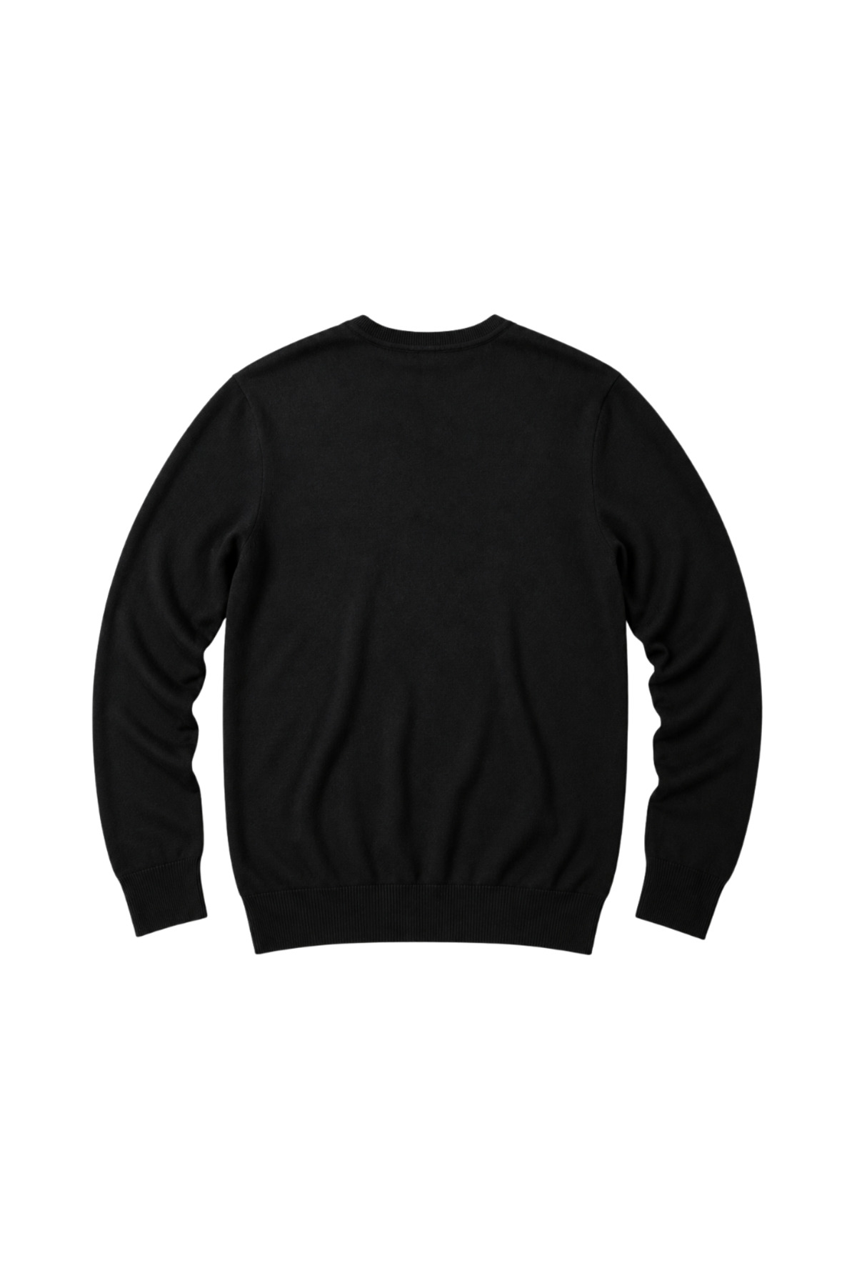 BattalModa Erkek Büyük Beden Siyah V Yaka Pamuklu Kazak 3XL-4XL-5XL-6XL görsel 5