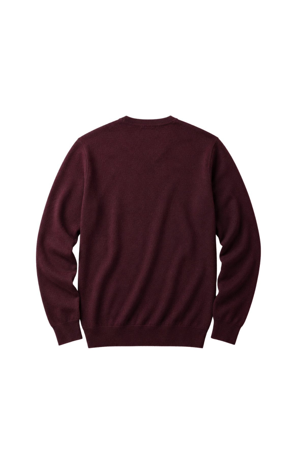BattalModa Erkek Büyük Beden Bordo V Yaka Pamuklu Kazak 3XL-4XL-5XL-6XL görsel 5