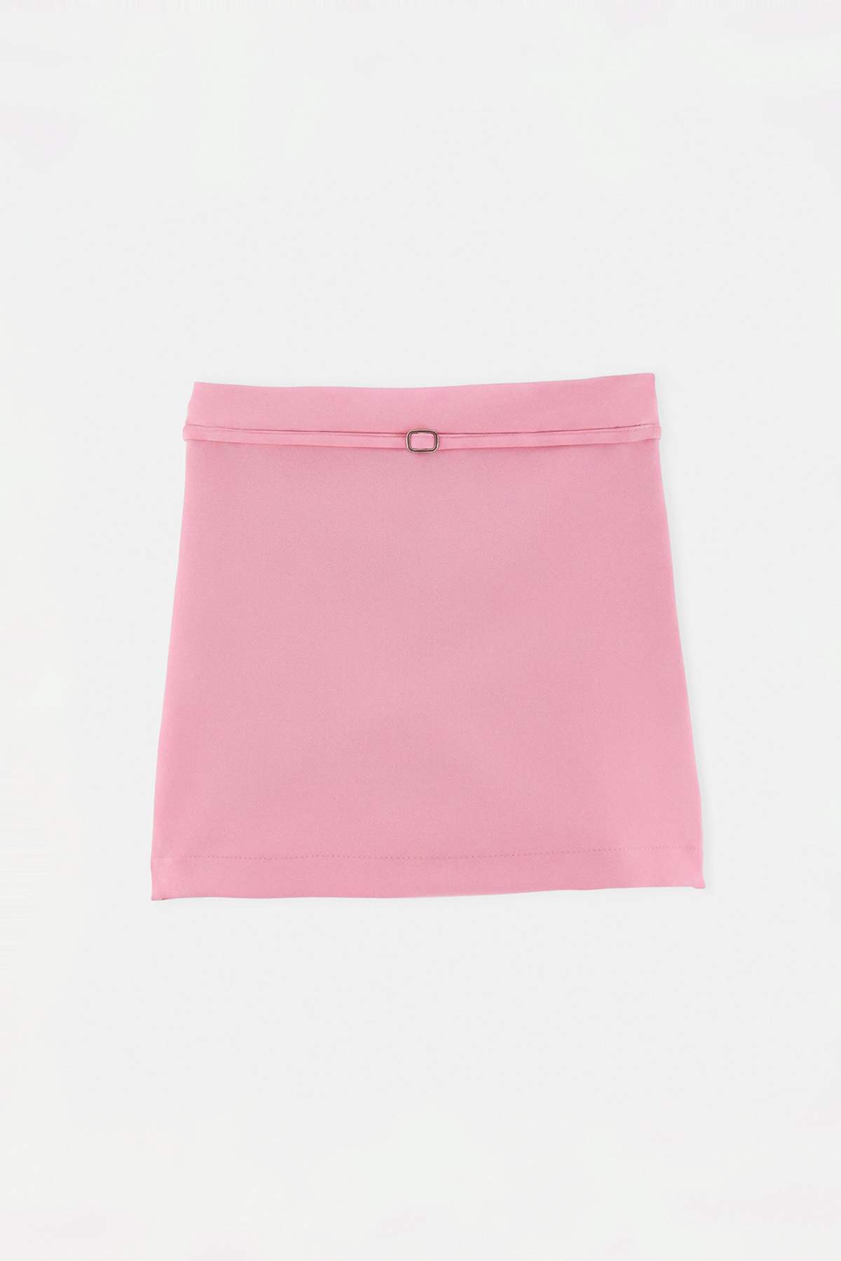 Trendyolmilla Kids Pembe Kemerli Kız Çocuk A Kesim Mini Dokuma Etek TKDAW27ET00006