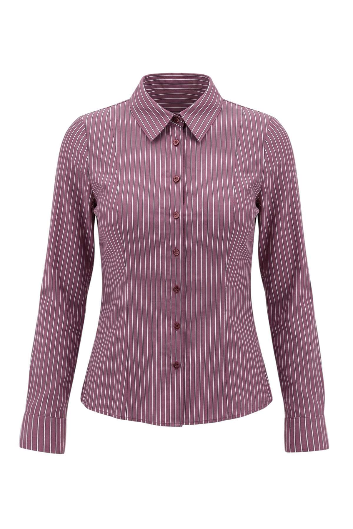 Trendyolmilla Bordo Gömlek TWOAW27GO00085