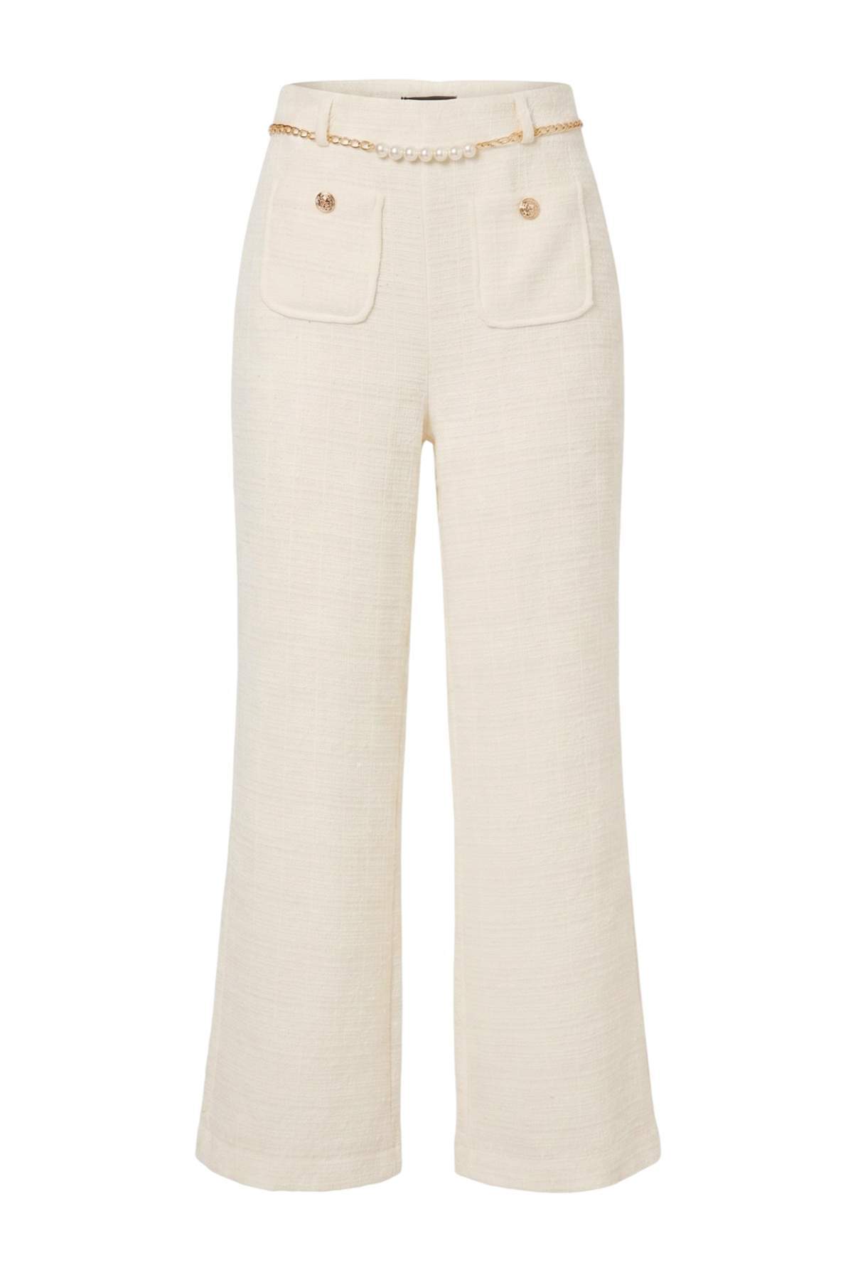Trendyolmilla Ekru Pantolon TWOAW27PL00080