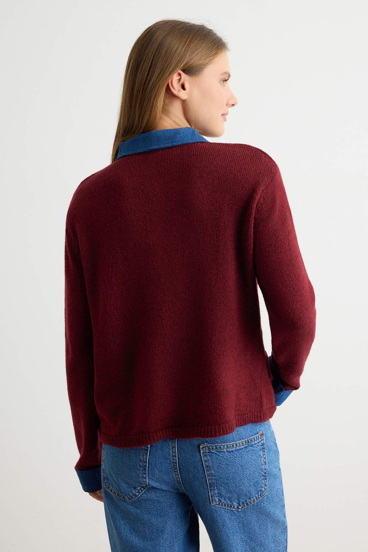 trendyolmilla-womens-burgundy-color-block-lon
