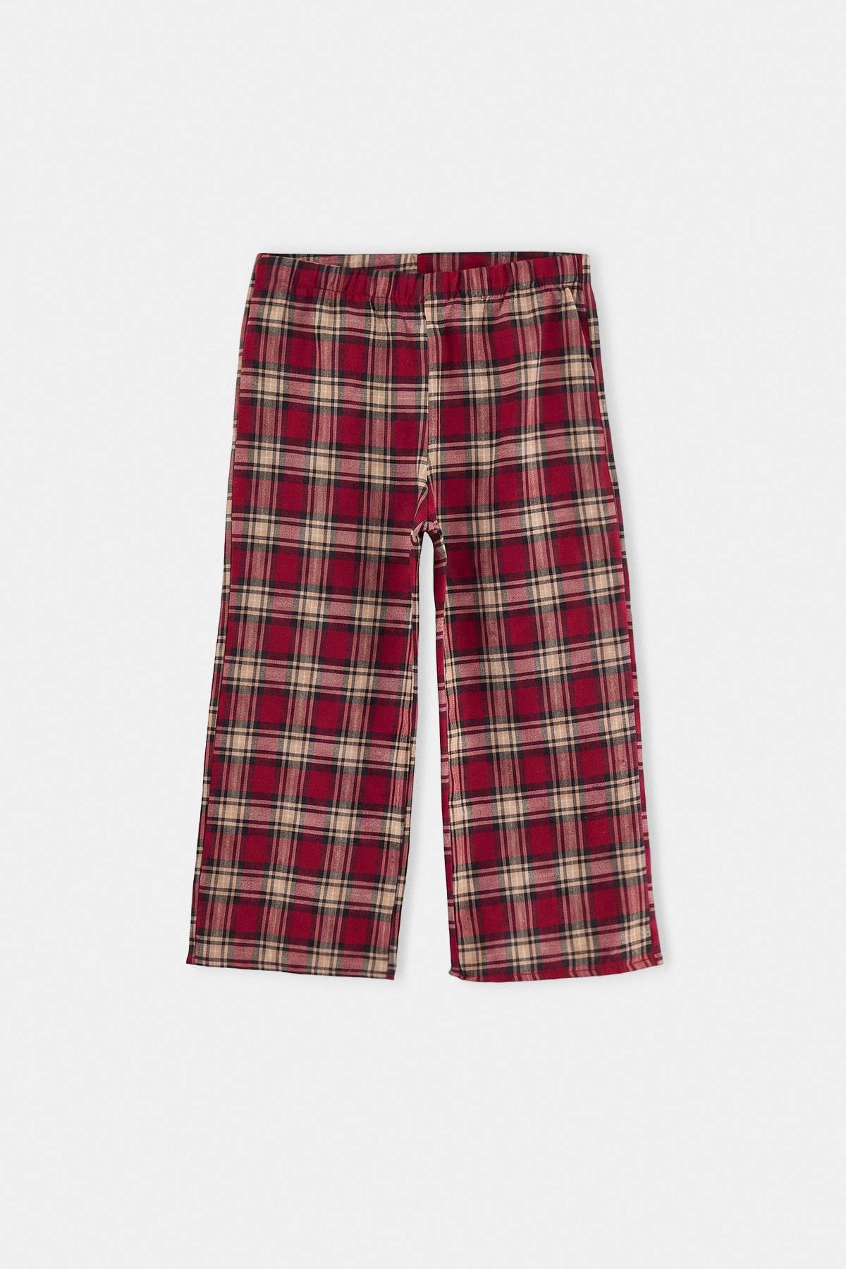 Trendyolmilla Kids Bordo Düz Örme Pantolon TKDAW27PL00010