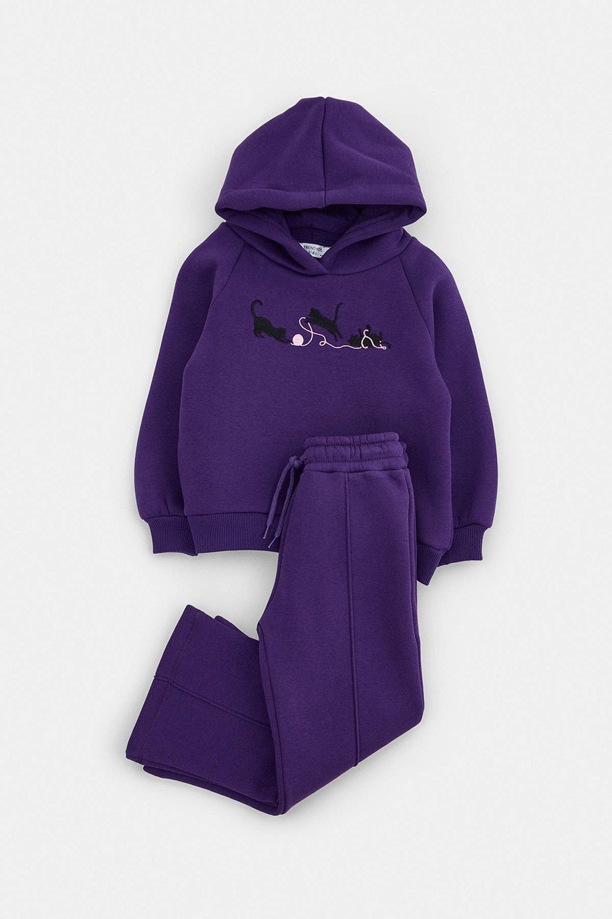 Trendyolmilla Kids Mor Düz Örme Alt - Üst Takım TKDAW27AU00021