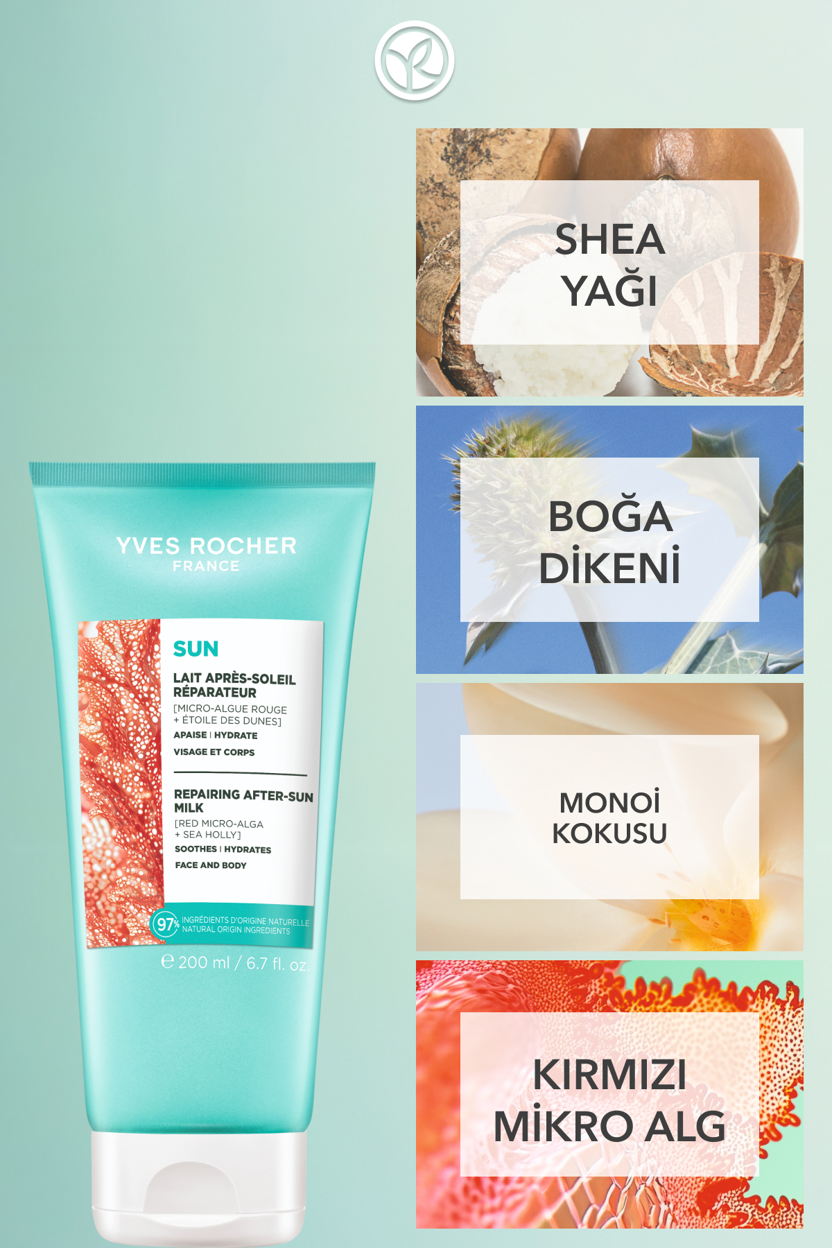 Güneş Sonrası Vücut Losyonu - 3ü 1 Arada / Sun Double Defense - Boğa Dikeni 200ML — 52805 — تصویر 3 از 8