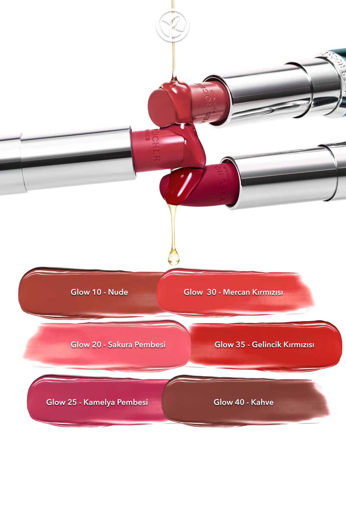 Rouge Botanique Işıltı Veren Besleyici Glow Ruj - 40. Kahve -Vegan-3.5g — رنگارنگ 3195 — تصویر 6 از 8