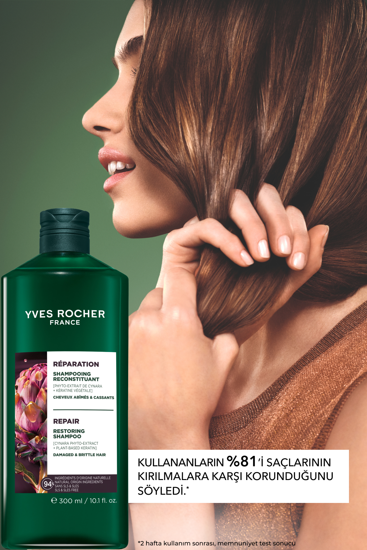 2'li Onarıcı Bitkisel Keratin Orijinal Boy Şampuan Seti-2x Şampuan 300 ml — 9917126 — تصویر 5 از 9