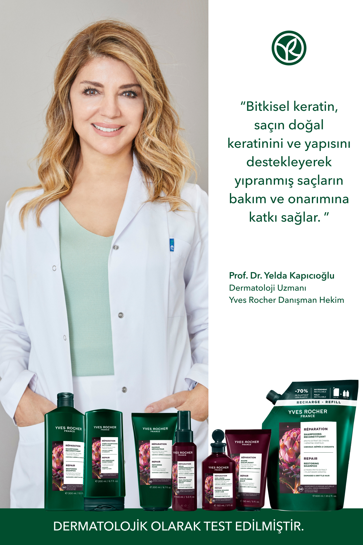 Bitkisel Keratin Bakım Kremi - Tüm Saçlar/Onarıcı / Şekillendirici / Reparation -Prebiyotik,Vegan-15 — 96971 — تصویر 6 از 9