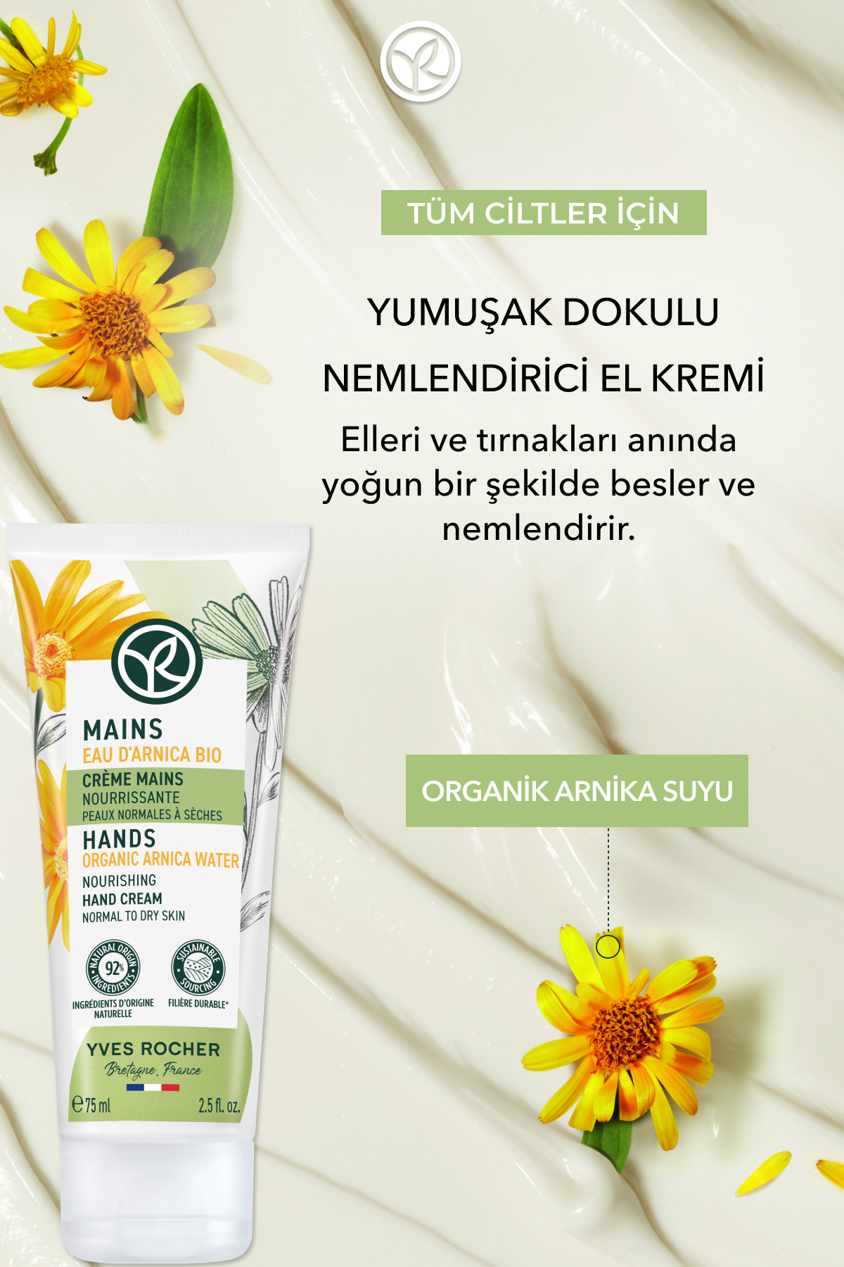 El ve Tırnak Bakım Kremi - Nemlendirici ve Besleyici-75 ml-13375 — تصویر 2 از 8