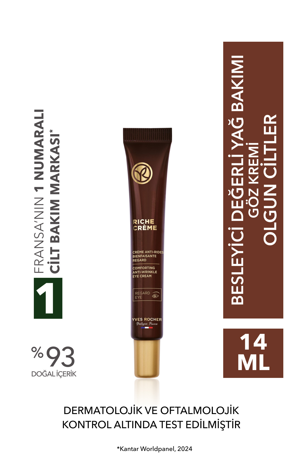 Yves Rocher Göz Kremi - Besleyici Yaşlanma Karşıtı Değerli Yağ Bakımı / Riche Creme-14 ml-26499