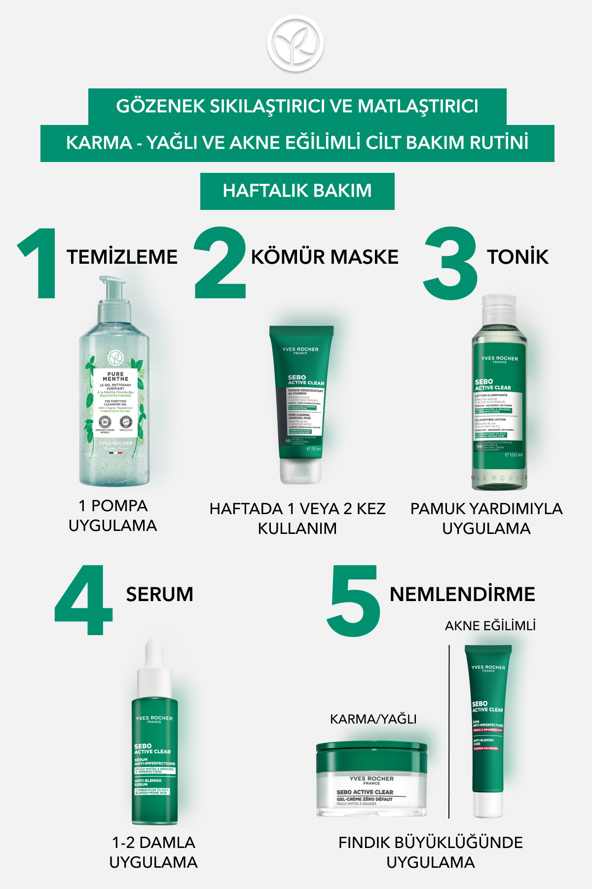Arındırıcı Siyah Nokta Karşıtı Kömür Maske-Süksinik Asit-Sebo Active Clear Botanik Kompleks-75ml — 26522 — تصویر 7 از 8