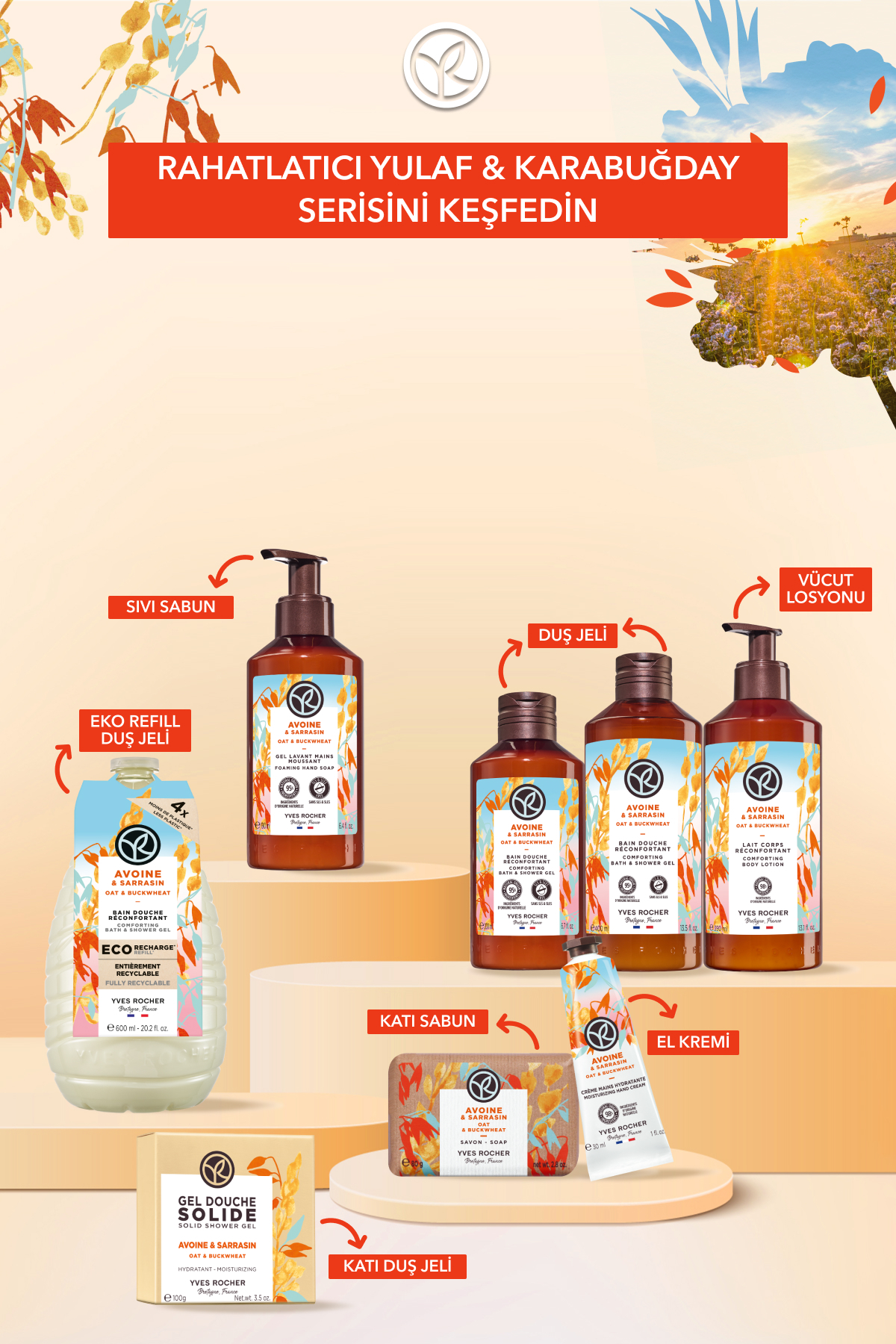 Vücut Losyonu - Nemlendirici Besleyici Rahatlatıcı Yulaf & Karabuğday -Vegan-390ml — 33615 — تصویر 7 از 9