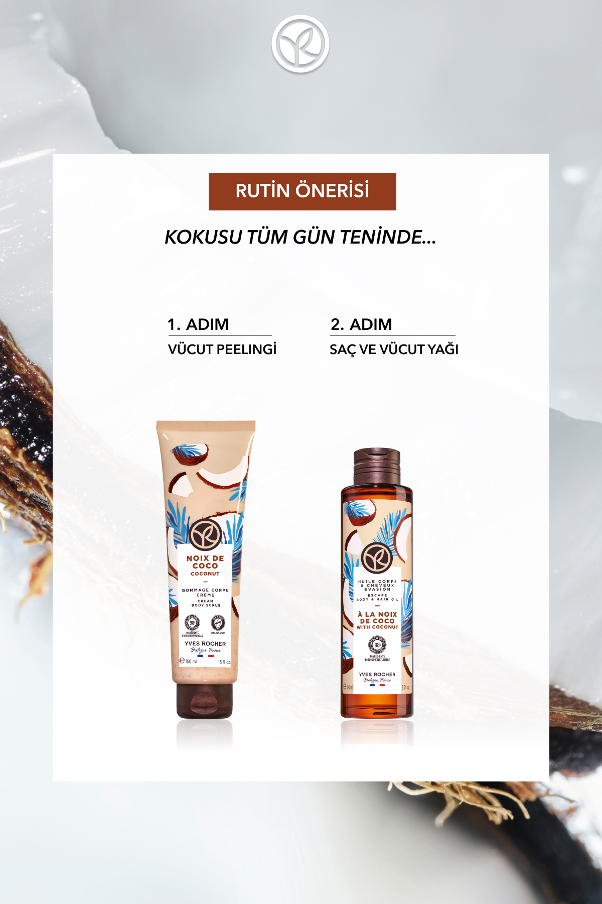 Krem Dokulu Vücut Peelingi-Arındırıcı Yumuşatıcı Tropikal Hindistan Cevizi-SLS,SLES İçermez,Vegan-15 — 68751 — تصویر 4 از 8
