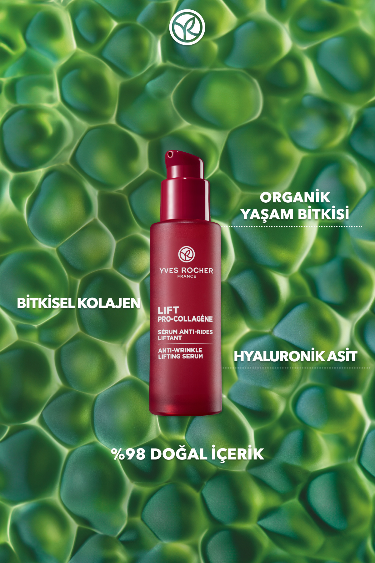 Serum-Sıkılaştırıcı,Dolgunlaştırıcı Bitkisel Kolajen ve Hyaluronik Bakım/Lift Pro Collagene — 41019 — تصویر 4 از 8