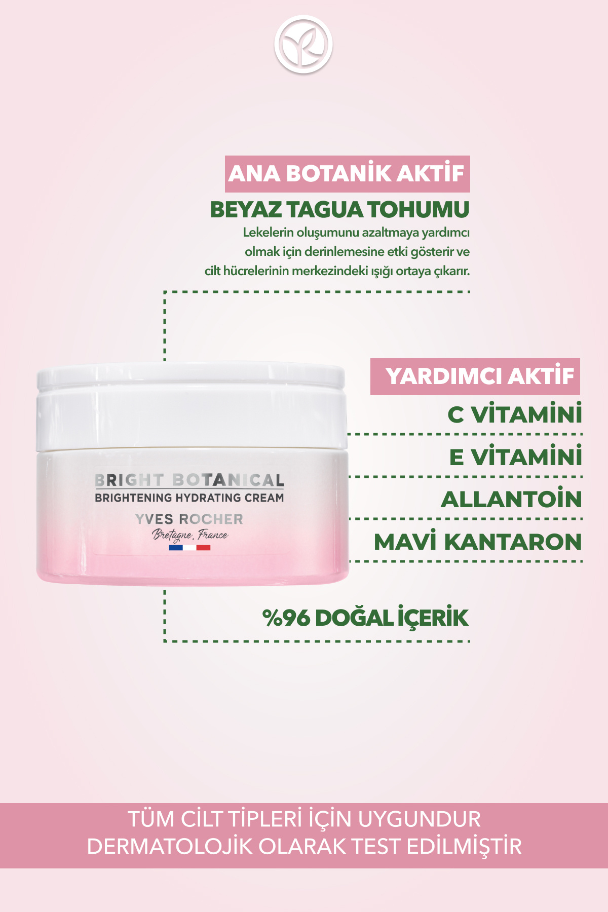 Bright Botanical-Leke Karşıtı, Aydınlatıcı, Ton Eşitleyen Günlük Bakım Kremi-50ml — 47597 — تصویر 5 از 9